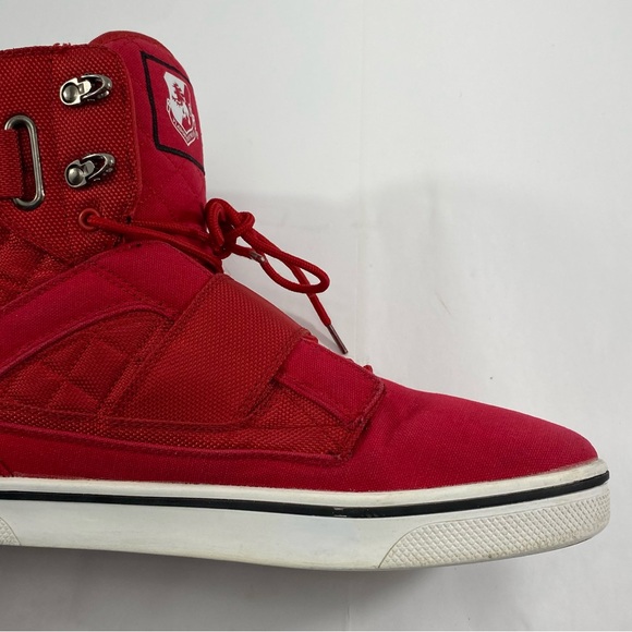 VLADO ATLAS 2 High Top Sneakers Red Lace Up Men’s Size 12 Shoes IG-1500-5C - Picture 9 of 16